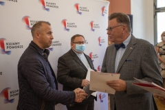 07.09.2021 Torun, Palac Dambskich . Wreczenie umow na dofinansowanie renowacji zabytkow (II tura) Fot. Mikolaj Kuras dla UMWKP