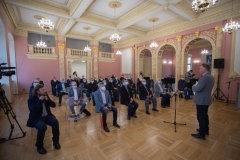 07.09.2021 Torun, Palac Dambskich . Wreczenie umow na dofinansowanie renowacji zabytkow (II tura) Fot. Mikolaj Kuras dla UMWKP